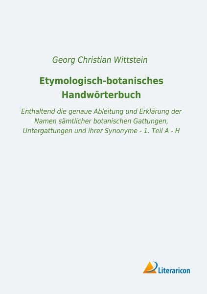 Produktbild: Etymologisch-botanisches Handw&ouml;rterbuch