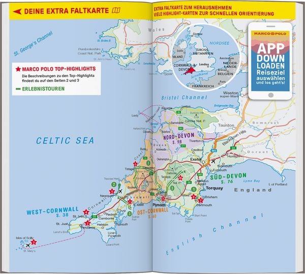 Produktbild: MARCO POLO Reisef&uuml;hrer Cornwall & Devon