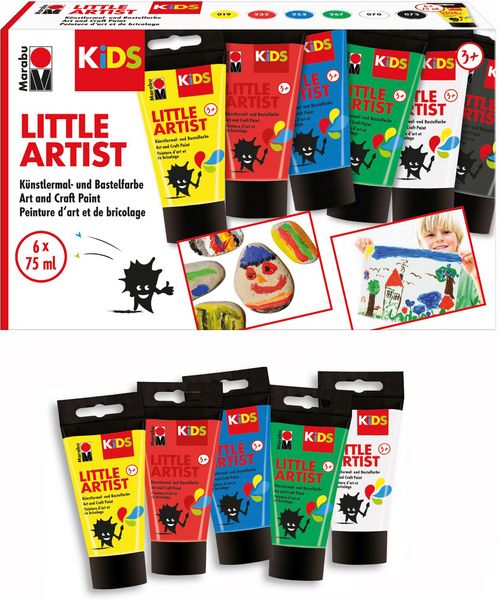 Produktbild: Marabu KiDS Malfarbe Little Artist 6x75ml