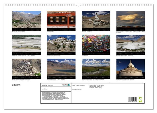 Produktbild: Ladakh (Wandkalender 2026 DIN A2 quer), CALVENDO Monatskalender