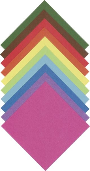 Produktbild: Folia Faltbl&auml;tter 70g/m&sup2; 20x20cm, 100 Blatt farbig