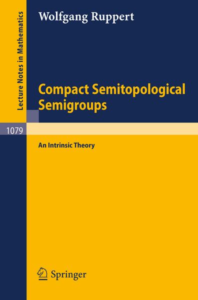 Produktbild: Compact Semitopological Semigroups
