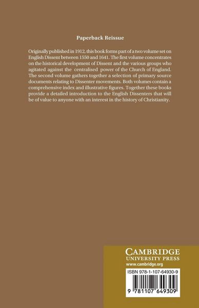 Produktbild: The Early English Dissenters (1550-1641)