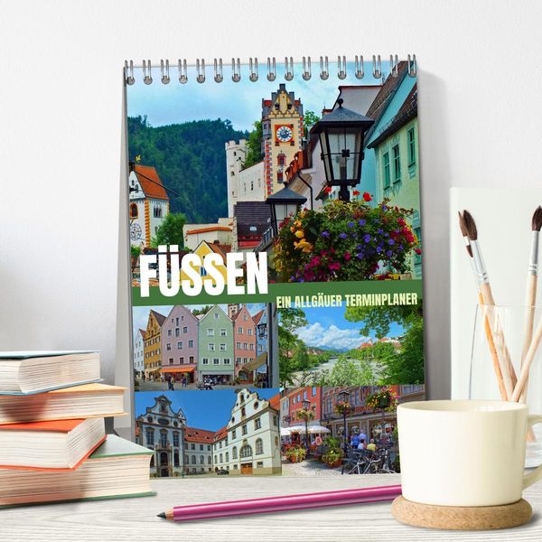 Produktbild: F&uuml;ssen - Ein Allg&auml;uer Terminplaner (Tischkalender 2026 DIN A5 hoch), CALVENDO Monatskalender