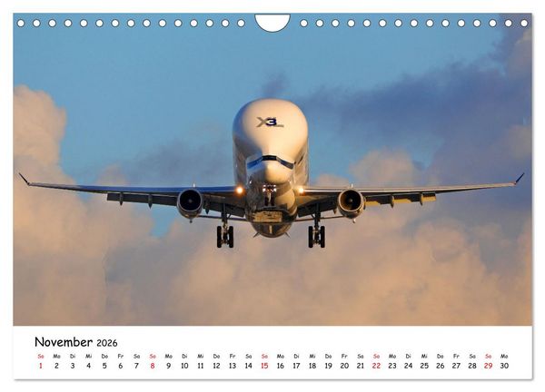 Produktbild: Flugzeuge am blauen Himmel (Wandkalender 2026 DIN A4 quer), CALVENDO Monatskalender