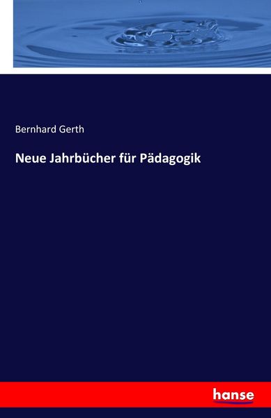 Produktbild: Neue Jahrb&uuml;cher f&uuml;r P&auml;dagogik