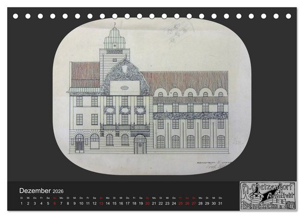 Produktbild: Lebensr&auml;ume um 1900 (Tischkalender 2026 DIN A5 quer), CALVENDO Monatskalender