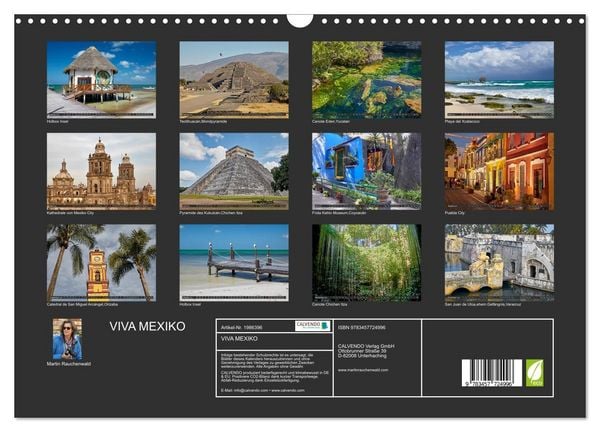 Produktbild: VIVA MEXIKO (Wandkalender 2026 DIN A3 quer), CALVENDO Monatskalender