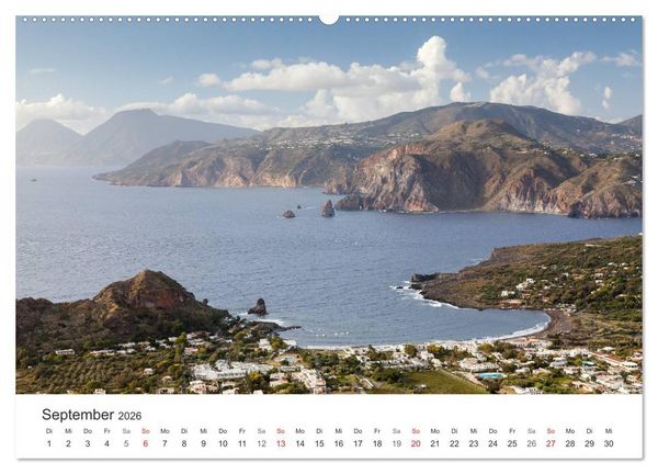 Produktbild: Liparische Inseln - Vulkane im Mittelmeer (Wandkalender 2026 DIN A2 quer), CALVENDO Monatskalender