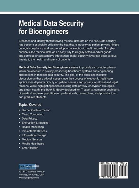 Produktbild: Medical Data Security for Bioengineers