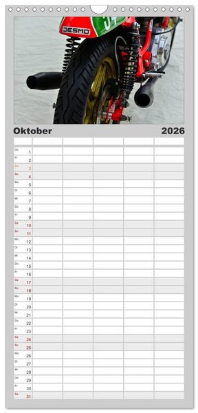 Produktbild: Familienplaner 2026 - Ducati 500 Sport Desmo mit 5 Spalten (Wandkalender, 21 x 45 cm) CALVENDO