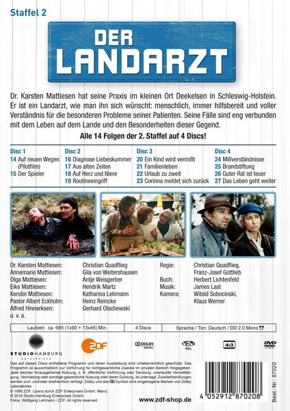 Produktbild: Der Landarzt - Staffel 2 [4 DVDs]