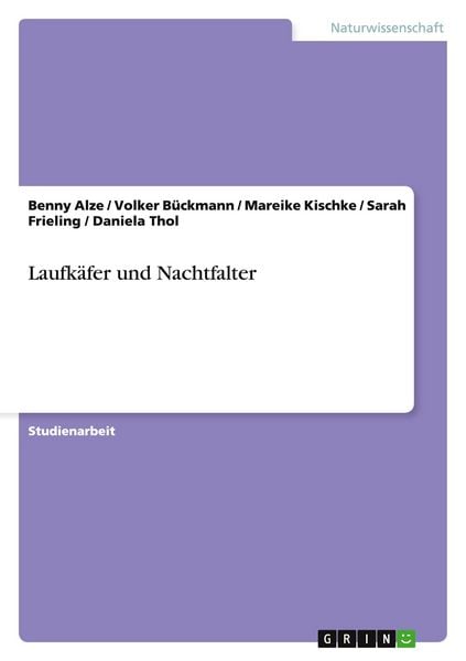 Produktbild: Laufk&auml;fer und Nachtfalter