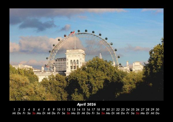 Produktbild: London 2026 Fotokalender DIN A3