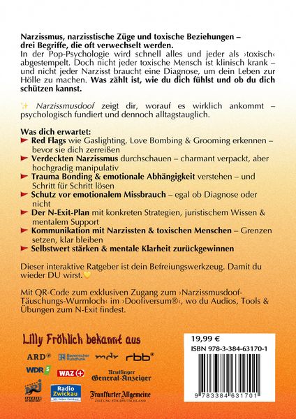 Produktbild: Narzissmusdoof - der doofe Ratgeber, um Red Flags zu erkennen, Gaslighting zu entlarven, frei zu werden