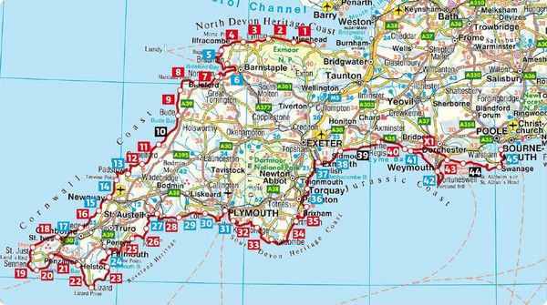 Produktbild: ROTHER Wanderf&uuml;hrer Englands S&uuml;dwestk&uuml;ste: South West Coast Path