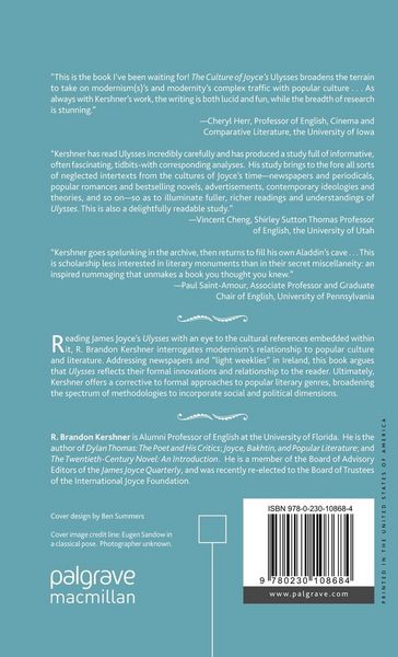 Produktbild: The Culture of Joyce&rsquo;s Ulysses
