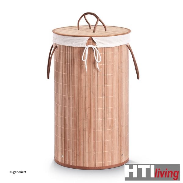 Produktbild: HTI-Living W&auml;schesammler rund Bambus W&auml;schesammler rund Bambus