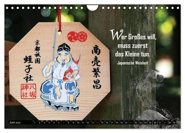 Produktbild: Spirituelles aus Asien - Weisheiten 2026 (Wandkalender 2026 DIN A4 quer), CALVENDO Monatskalender