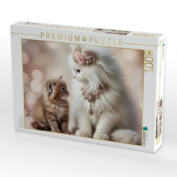 Produktbild: CALVENDO Puzzle Katzenmomente | 1000 Teile Lege-Gr&ouml;&szlig;e 64x48cm Foto-Puzzle f&uuml;r gl&uuml;ckliche Stunden