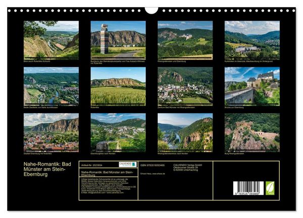Produktbild: Nahe-Romantik: Bad M&uuml;nster am Stein-Ebernburg (Wandkalender 2026 DIN A3 quer), CALVENDO Monatskalender
