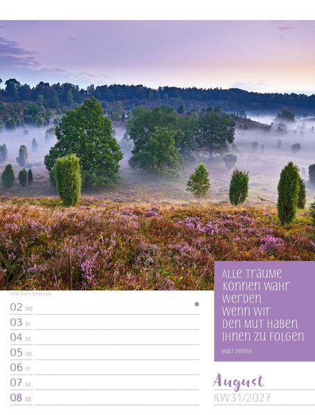 Produktbild: Augenblicke der Achtsamkeit Wochenplaner Kalender 2027