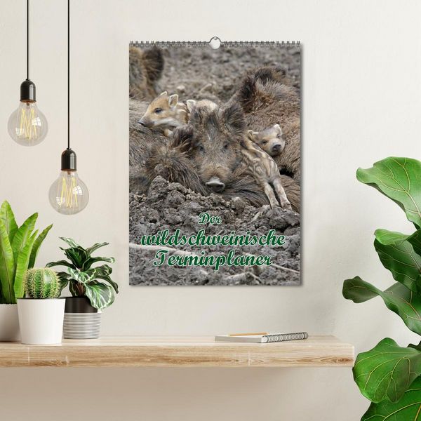 Produktbild: Der wildschweinische Terminplaner (Wandkalender 2026 DIN A3 hoch), CALVENDO Monatskalender