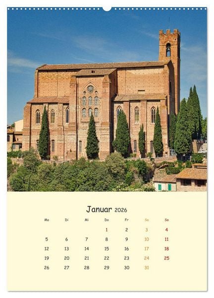 Produktbild: Siena - Impressionen (hochwertiger Premium Wandkalender 2026 DIN A2 hoch), Kunstdruck in Hochglanz