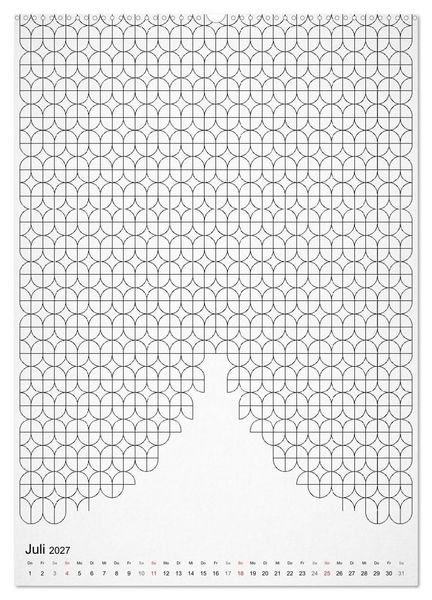 Produktbild: Geometric Graphik Art (Wandkalender 2027 DIN A2 hoch), CALVENDO Monatskalender