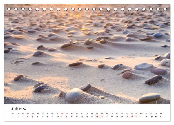 Produktbild: D&uuml;nen und Meer Nordseemomente (Tischkalender 2026 DIN A5 quer), CALVENDO Monatskalender