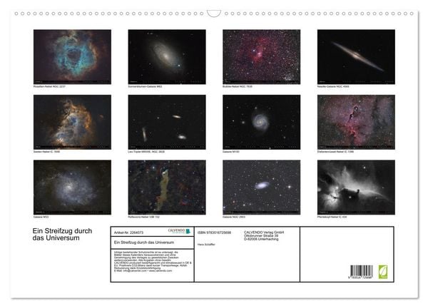 Produktbild: Ein Streifzug durch das Universum (Wandkalender 2026 DIN A2 quer), CALVENDO Monatskalender