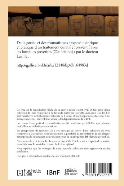 Produktbild: De la goutte et des rhumatismes 22e &eacute;d