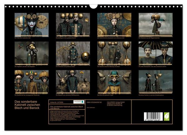 Produktbild: Das sonderbare Kabinett zwischen Blech und Barock (Wandkalender 2027 DIN A3 quer), CALVENDO Monatskalender