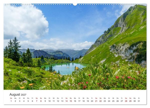 Produktbild: Oberstdorf - Bergparadies in den Alpen (hochwertiger Premium Wandkalender 2027 DIN A2 quer), Kunstdruck in Hochglanz