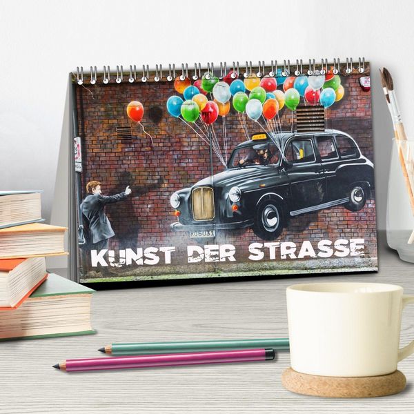 Produktbild: Kunst der Strasse (Tischkalender 2026 DIN A5 quer), CALVENDO Monatskalender