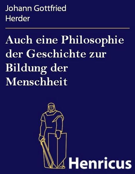 Produktbild: Auch eine Philosophie der Geschichte zur Bildung der Menschheit
