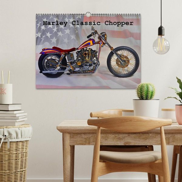 Produktbild: Harley Classic Chopper (Wandkalender 2026 DIN A3 quer), CALVENDO Monatskalender