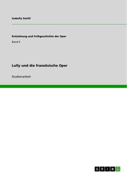 Produktbild: Lully und die franz&ouml;sische Oper