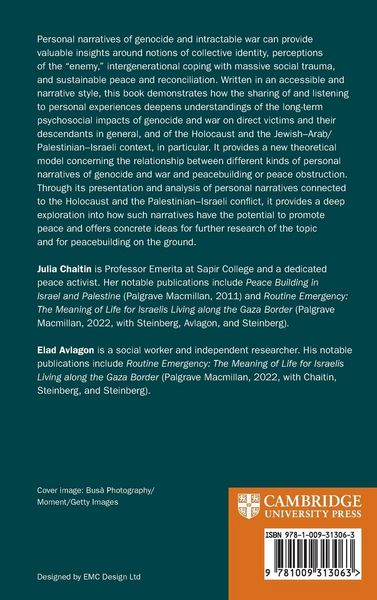 Produktbild: Striving for Peace through Personal Narratives of Genocide and War