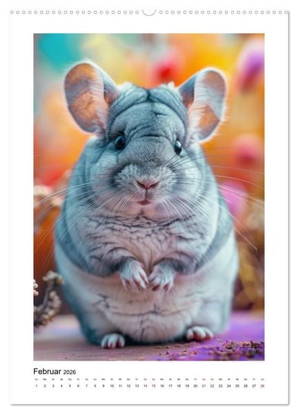 Produktbild: Waurick, K: Knuddlige Chinchillas (hochwertiger Premium Wand