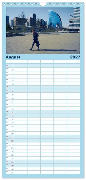 Produktbild: Familienplaner 2027 - UB, Ulan Bator, Ulaanbaatar mit 5 Spalten (Wandkalender, 21 x 45 cm) CALVENDO