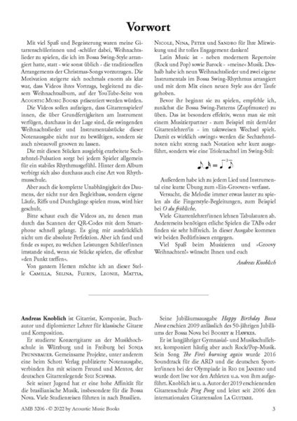 Produktbild: Knoblich, Andreas: Swinging Christmas.Weihnachtslieder f&uuml;r Gitarre im Bossa-Swing-Stil.