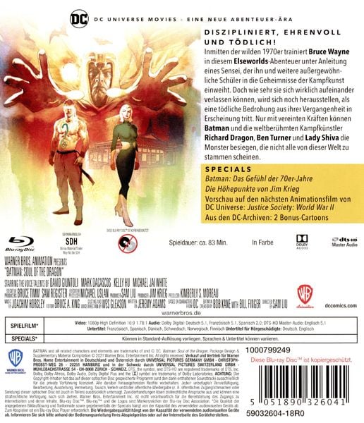 Produktbild: DCU: Batman Soul of the Dragon