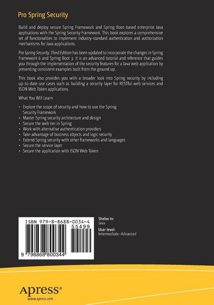 Produktbild: Pro Spring Security