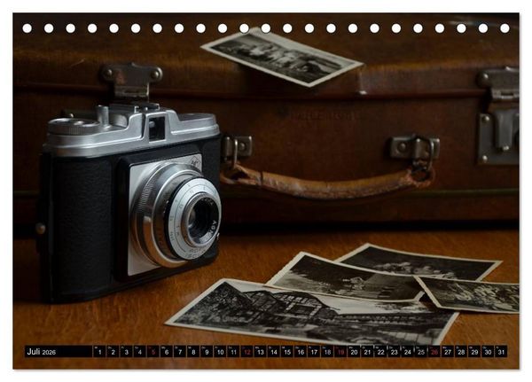 Produktbild: Historische Fotoapparate (Tischkalender 2026 DIN A5 quer), CALVENDO Monatskalender