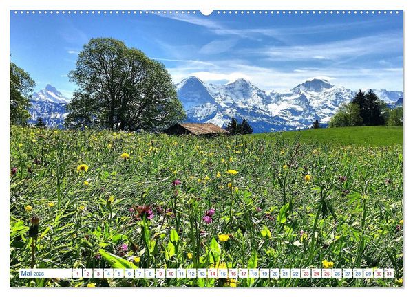 Produktbild: Schweizer Bergblicke (Wandkalender 2026 DIN A2 quer), CALVENDO Monatskalender