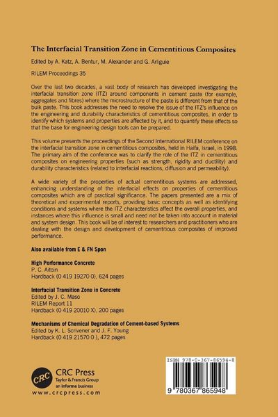 Produktbild: Interfacial Transition Zone in Cementitious Composites