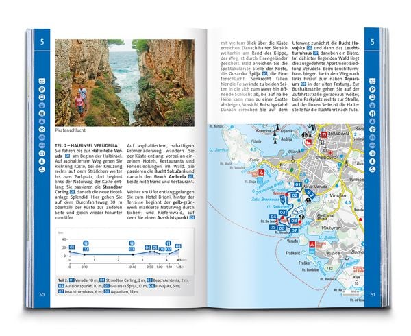 Produktbild: KOMPASS Wanderf&uuml;hrer Istrien mit Kvarner-Bucht, Krk, Rab, Cres und Losinj, 55 Touren