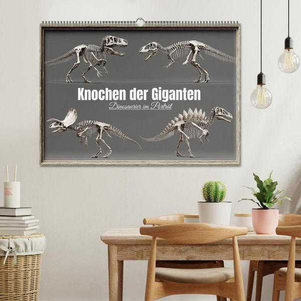 Produktbild: Knochen der Giganten - Dinosaurier im Portr&auml;t (Wandkalender 2026 DIN A2 quer), CALVENDO Monatskalender