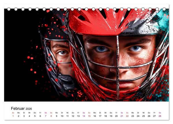Produktbild: Lacrosse cool (Tischkalender 2026 DIN A5 quer), CALVENDO Monatskalender